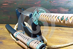 Katana samurai sword. Honor of the samurai.