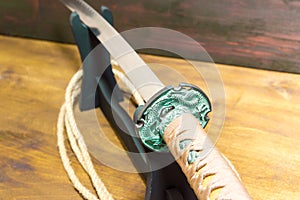 Katana samurai sword. Honor of the samurai.