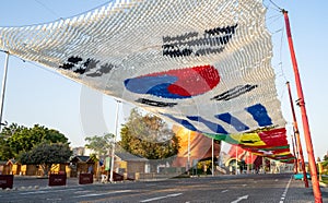 Katara,Qatar- December 12, 2022 : katara is decorated for football tournament