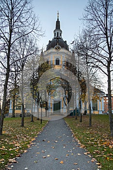 Katarina Forsamling church parish nestled within a park in Stockholm, Sweden