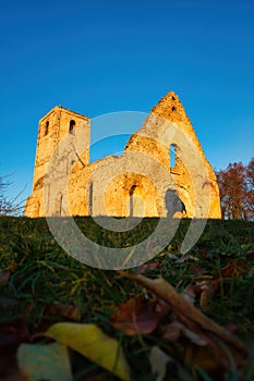 Katarinka - Church and Monastery of St. Catherine ruins in Dechtice, Slovakia