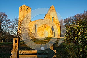 Katarinka - Church and Monastery of St. Catherine ruins in Dechtice, Slovakia