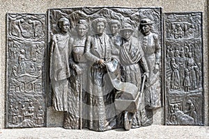 Kate Sheppard Memorial in Christchurch, New Zealand