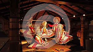 Kathakali ,the major artform of Indian classical dance.This art,male artists are dancing