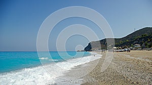 Kathisma beach in Lefkada Island, Ionion Sea, Greece