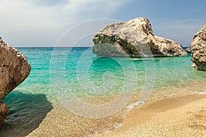 Kathisma beach on Lefkas island Greece photo