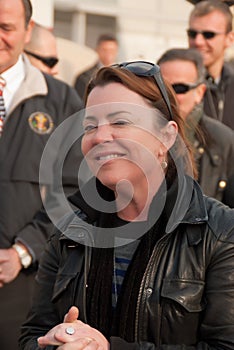 Kathleen Madigan with the Troops