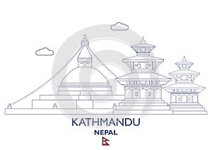 Kathmandu City Skyline, Nepal photo