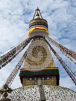 The great Boudhanath stupa in Kathmandu, Nepal