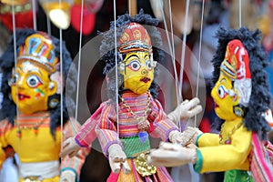 KATHMANDU, NEPAL: Nepalese Puppets