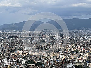 Kathmandu Valley From Swayambhunath Temple.