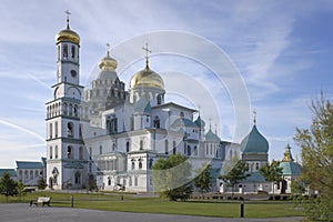 Katholikon of the Resurrection in New Jerusalem Monastery in Istra of Moscow oblast. Sunny autumn view.