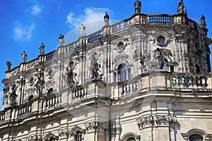 Katholische Hofkirche, Schlossplatz in Dresden, State of Saxony, Germany