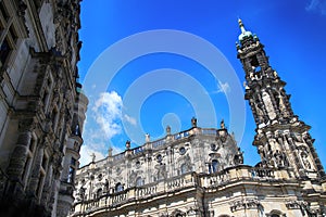 Katholische Hofkirche, Schlossplatz in Dresden, State of Saxony, Germany