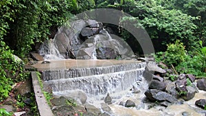 Kathu Waterfall In Beautiful Rain Forest In Kathu District