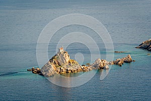 Katic island with small monastery photo