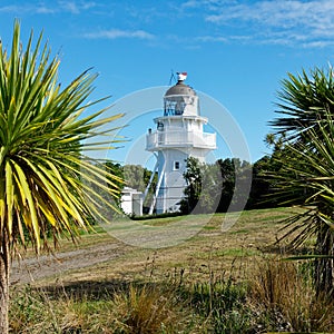 Katiki Point Lighthouse Moeraki area, Otago region, south island, New Zealand