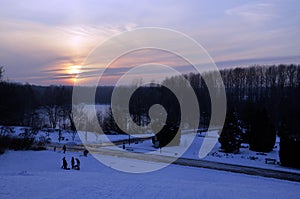 Katowice Forest Park in winter