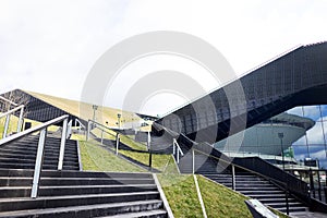 Katowice, Poland - modern simmetric stairs