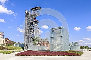 KATOWICE, POLAND - OCTOBER 01, 2016: The new part of The Silesian Museum