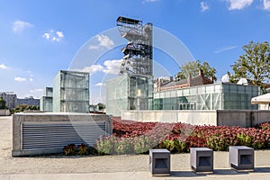 KATOWICE, POLAND - OCTOBER 01, 2016: The new part of The Silesian Museum