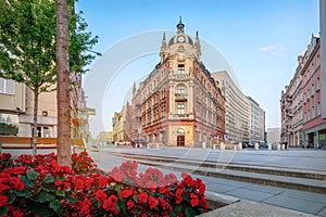 Rynek square in Katowice, Poland photo