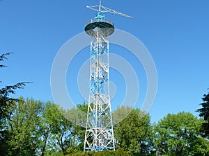 KATOWICE SILESIA , POLAND -PARACHUTE TOWER