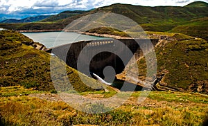 The Katse Dam in Lesotho is Highlands Water Project in South Africa