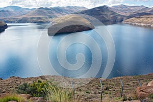 Katse Dam - panoramic view
