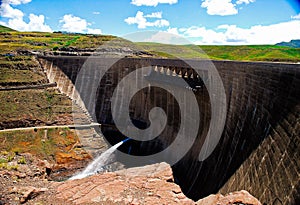 The Katse Dam is the second larges dam in South Africa