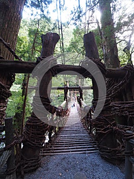 Katsurabashi Suspension Bridge in Japan