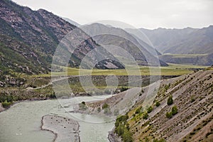 Katun river. Altai landscape