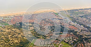 Katwijk aerial cityscape photo