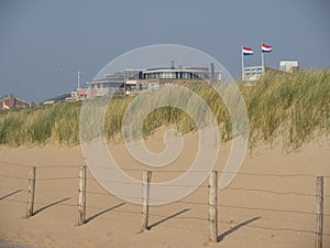 Katwijk an zee and the city of leiden in the Netherlands