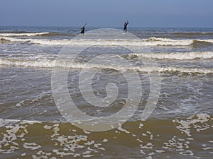 Katwijk an zee and the city of leiden in the Netherlands