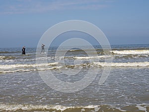 Katwijk an zee and the city of leiden in the Netherlands