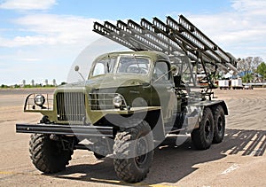 Katyusha multiple rocket launcher