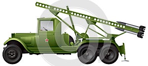 Katyusha multiple rocket launcher