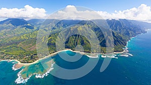 Kauai aerial view photo