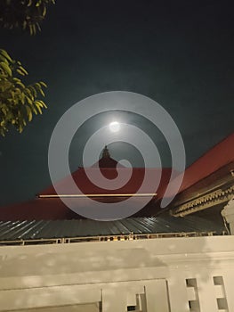 Kauman mosque at night