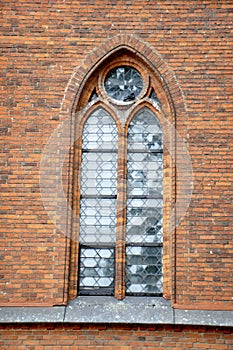 Kaunas August 21,2014- Basillica St Peter and Paul,exterior from Kaunas in Lithuania