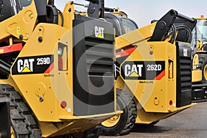 Caterpillar heavy duty equipment vehicle and logo