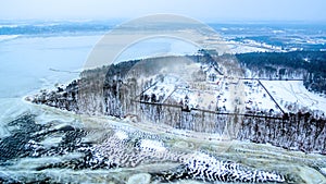 Kaunas, Lithuania: Pazaislis Monastery and Church in winter