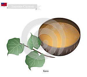 Kava Drink or Traditional Samoan Herbal Beverage