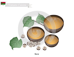 Kava Drink or Traditional Vanuatu Herbal Beverage