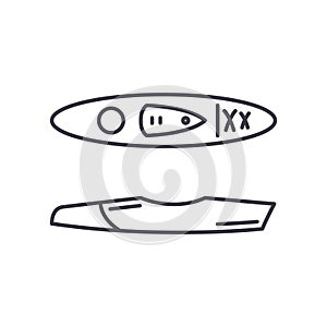 Kavak icon, linear isolated illustration, thin line vector, web design sign, outline concept symbol with editable stroke photo
