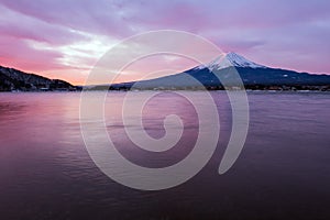 Kawaguchiko lake and mt.Fuji photo