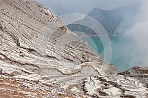 Kawah ijen volcano photo