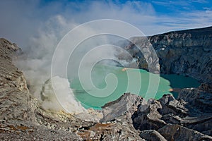 Kawah Ijen volcano, Java, Indonesia