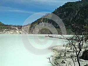 Kawah putih creater lake Ciwidey Indonesia photo